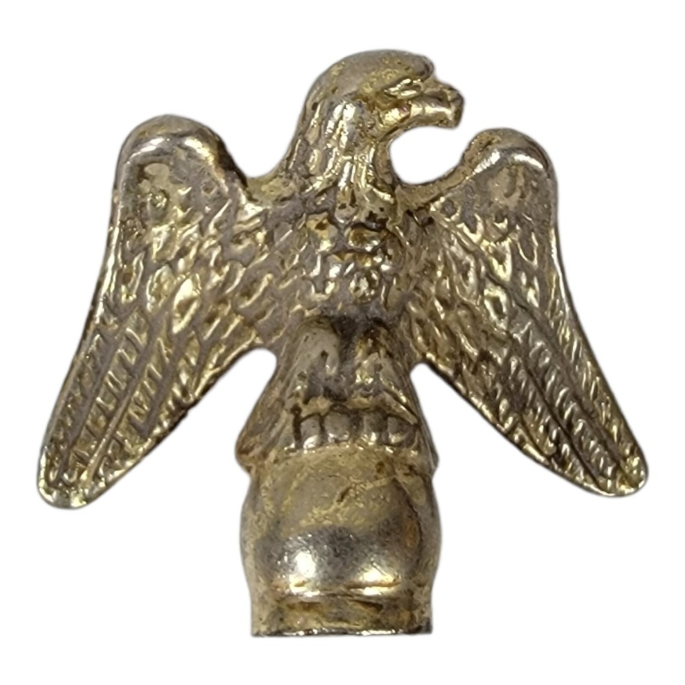 Brass American Bald‎ EAGLE Screw-Flag Topper FINIAL Drawer Pull Lamp Part Piece